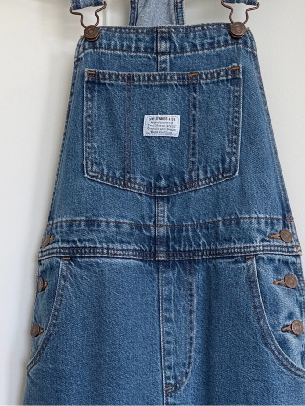 Levi's Blue Denim Women's Overalls - Picture 2 of 5